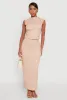 Textured Knit High Waisted Maxi Skirt sold by Rainbow