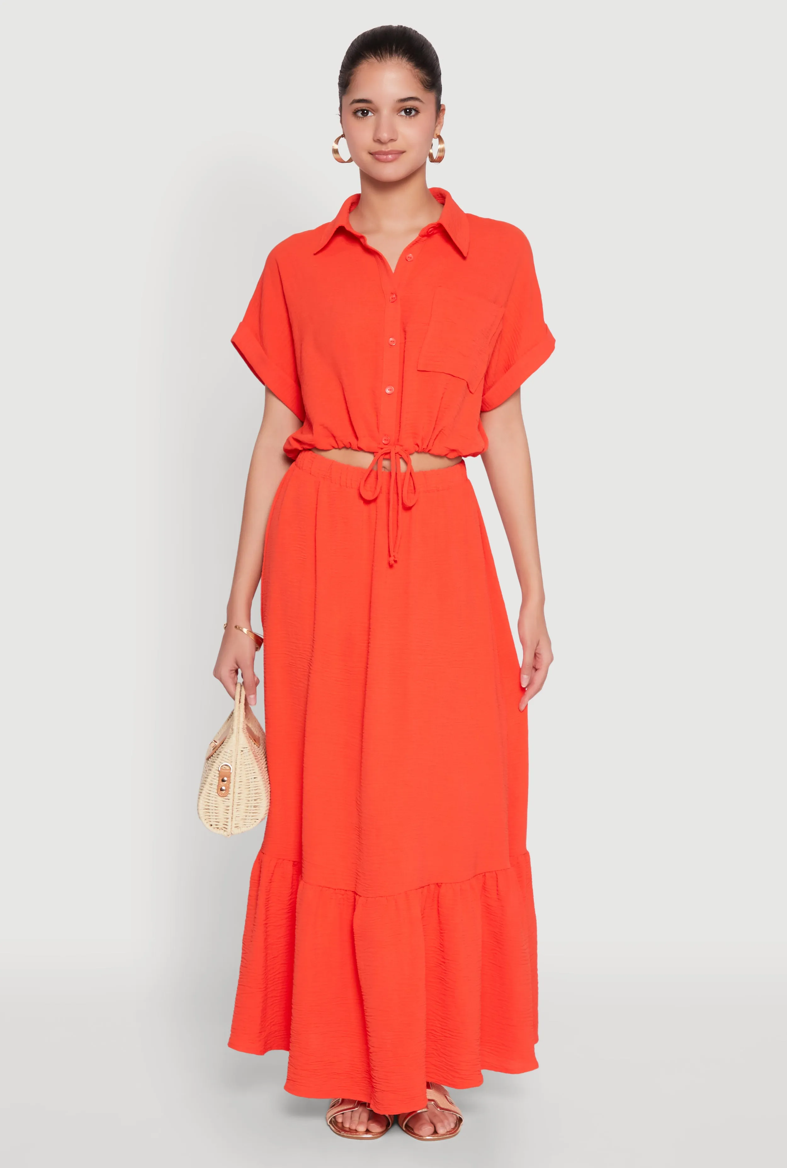 Airy Drawstring Hem Shirt sold by Rainbow product image thumbnail 3