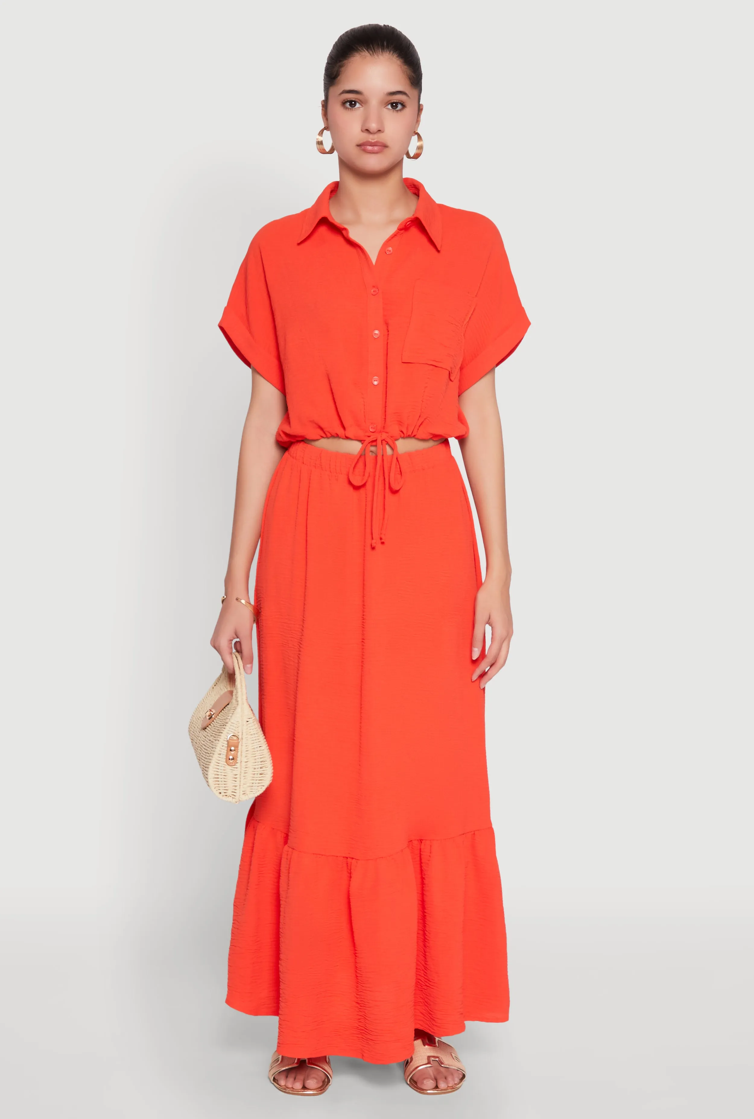 Airy Drawstring Hem Shirt sold by Rainbow product image thumbnail 2