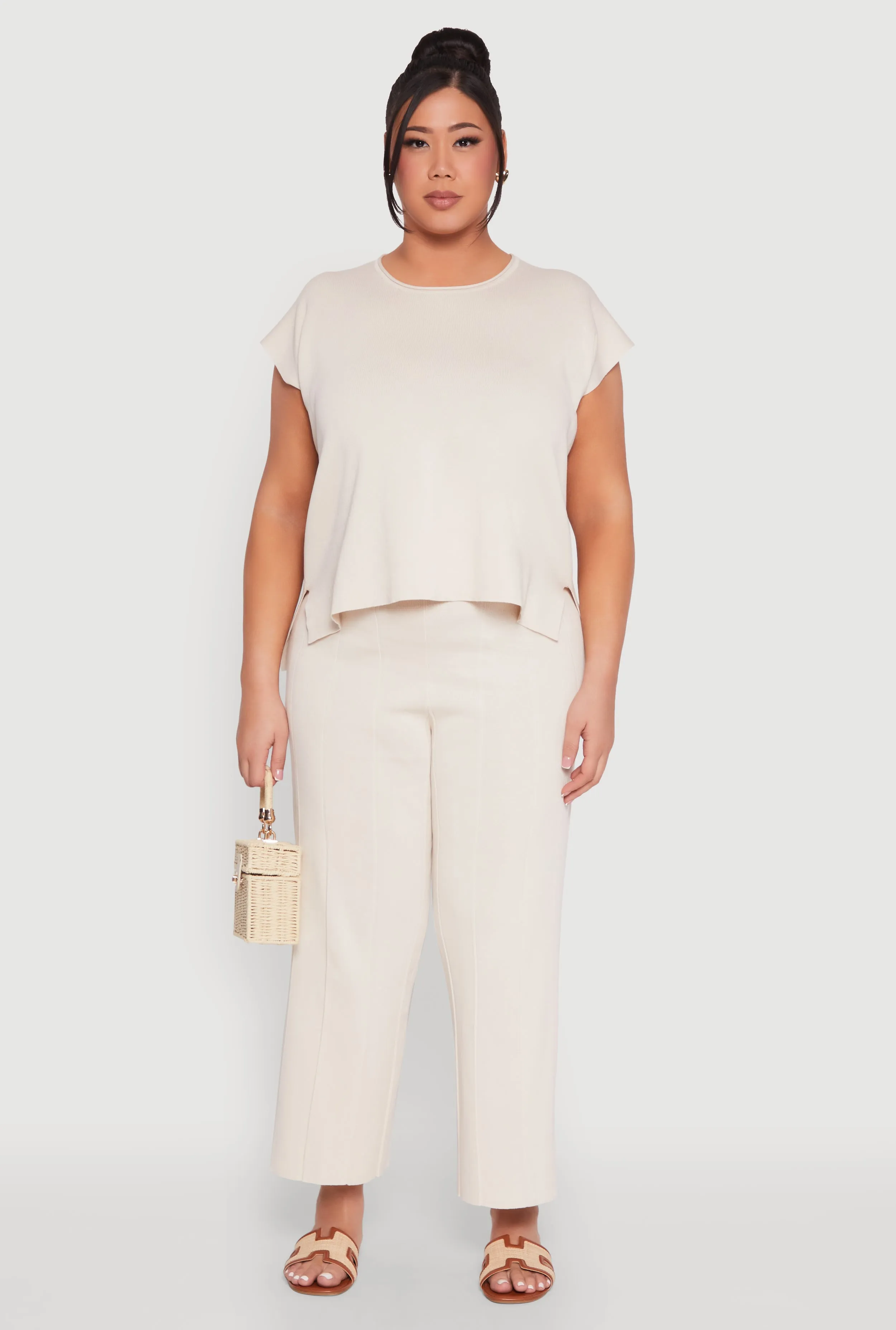 Plus Size Daisy Knitted Crew Neck Top sold by Rainbow product image thumbnail 2