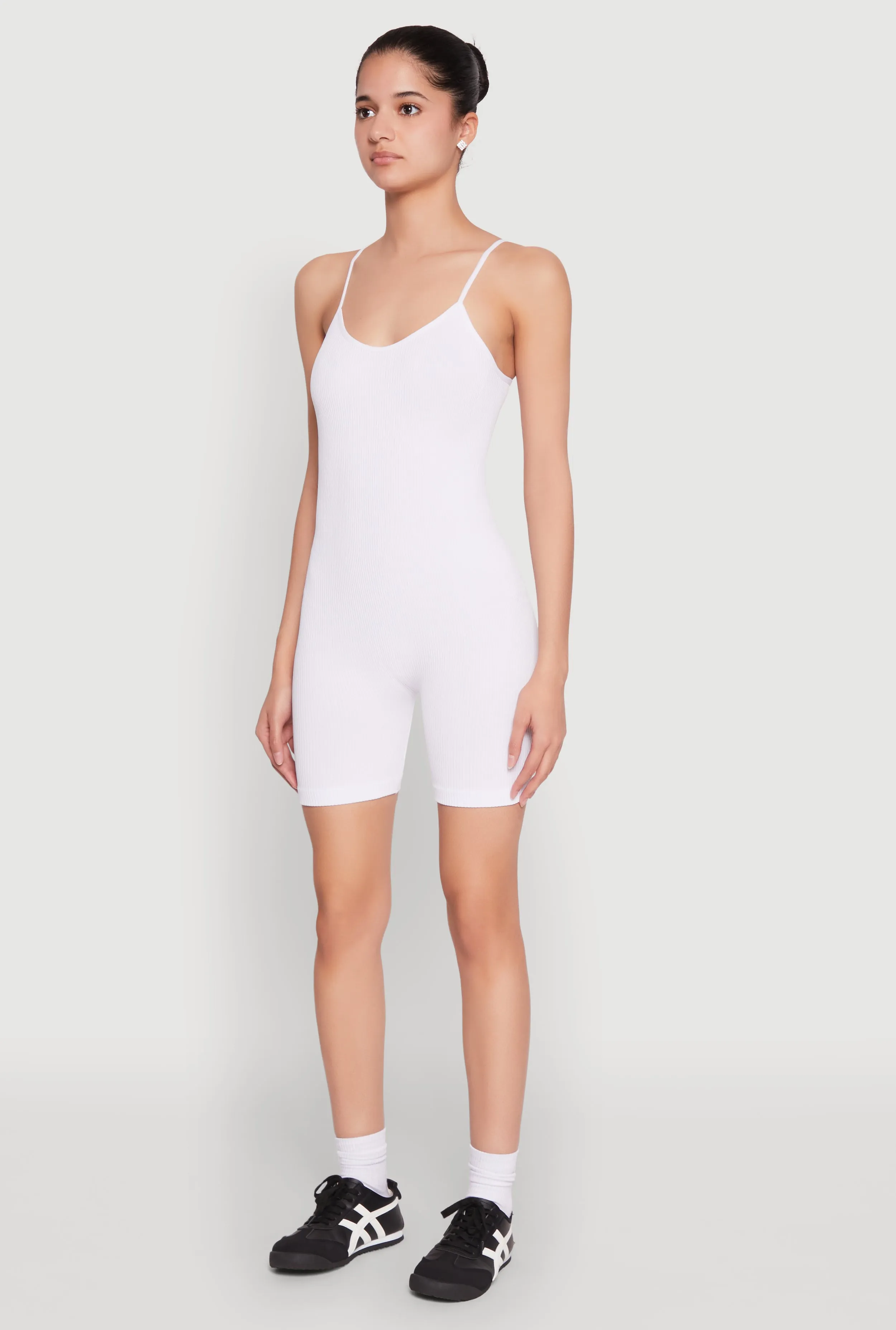 Seamless Scoop Neck Cami Romper sold by Rainbow product image thumbnail 3