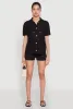 Pointelle Crochet Button Front Shirt sold by Rainbow