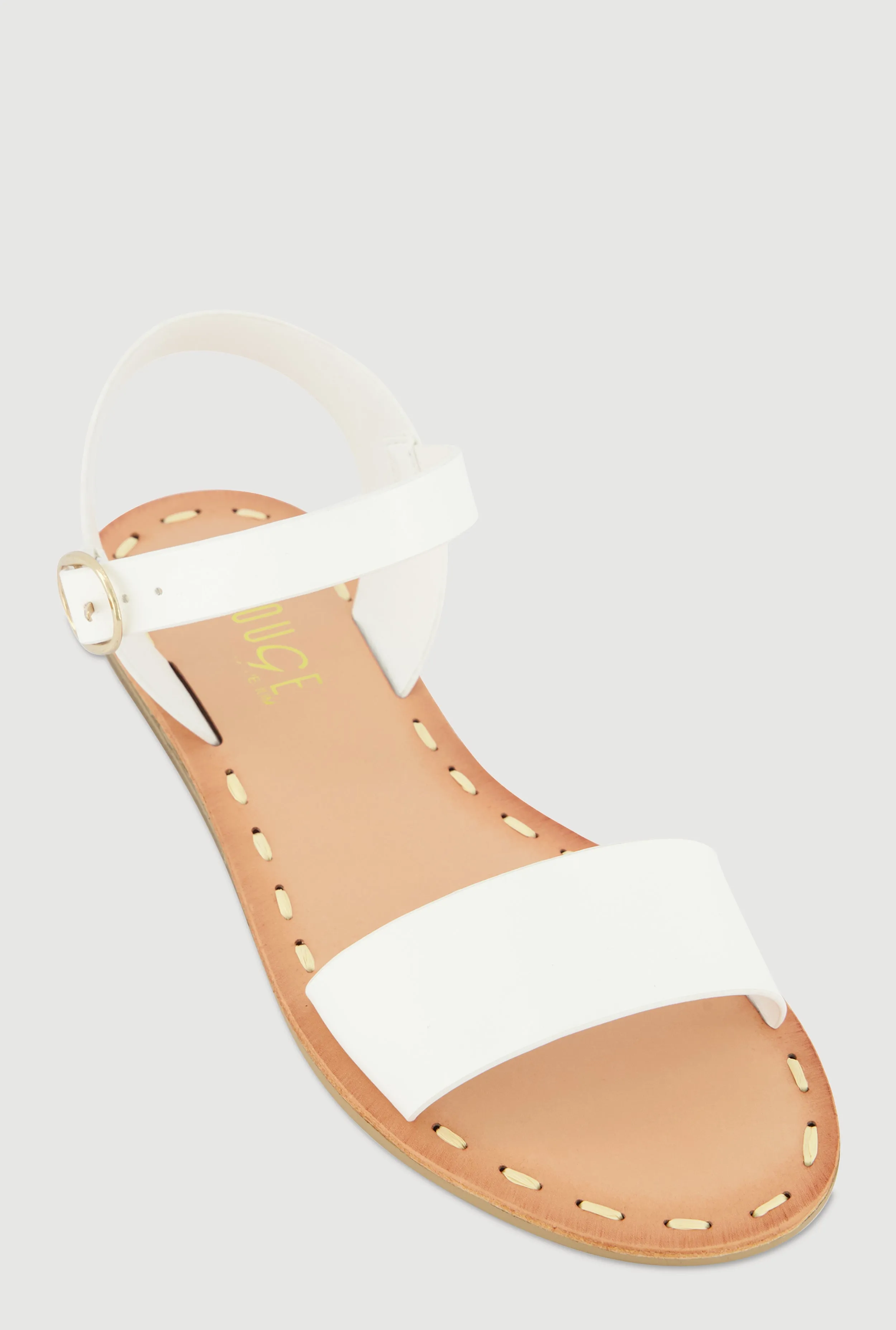 Faux Leather Band Ankle Strap Sandals sold by Rainbow