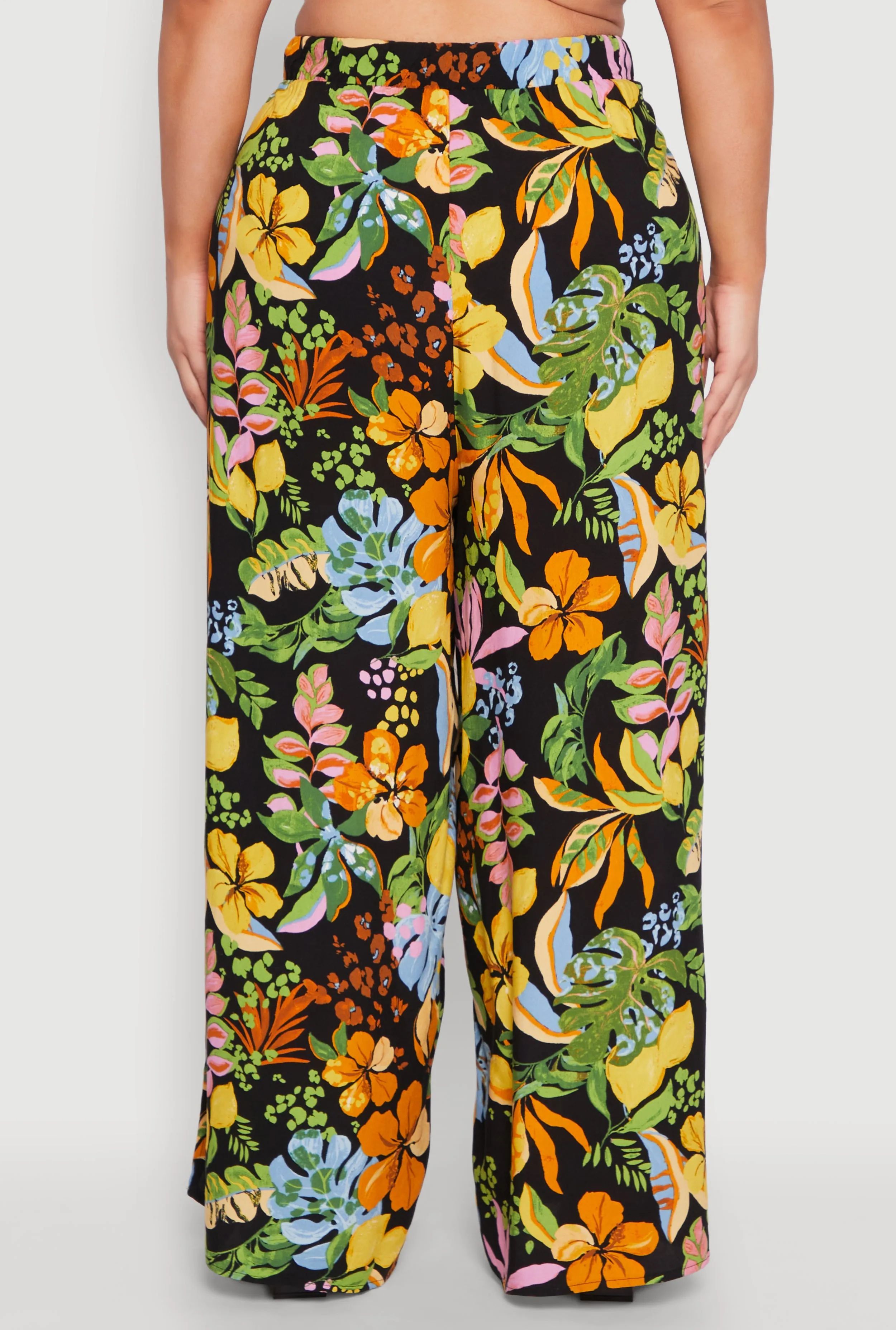 Plus Size Tropical Floral Palazzo Pants sold by Rainbow product image thumbnail 5