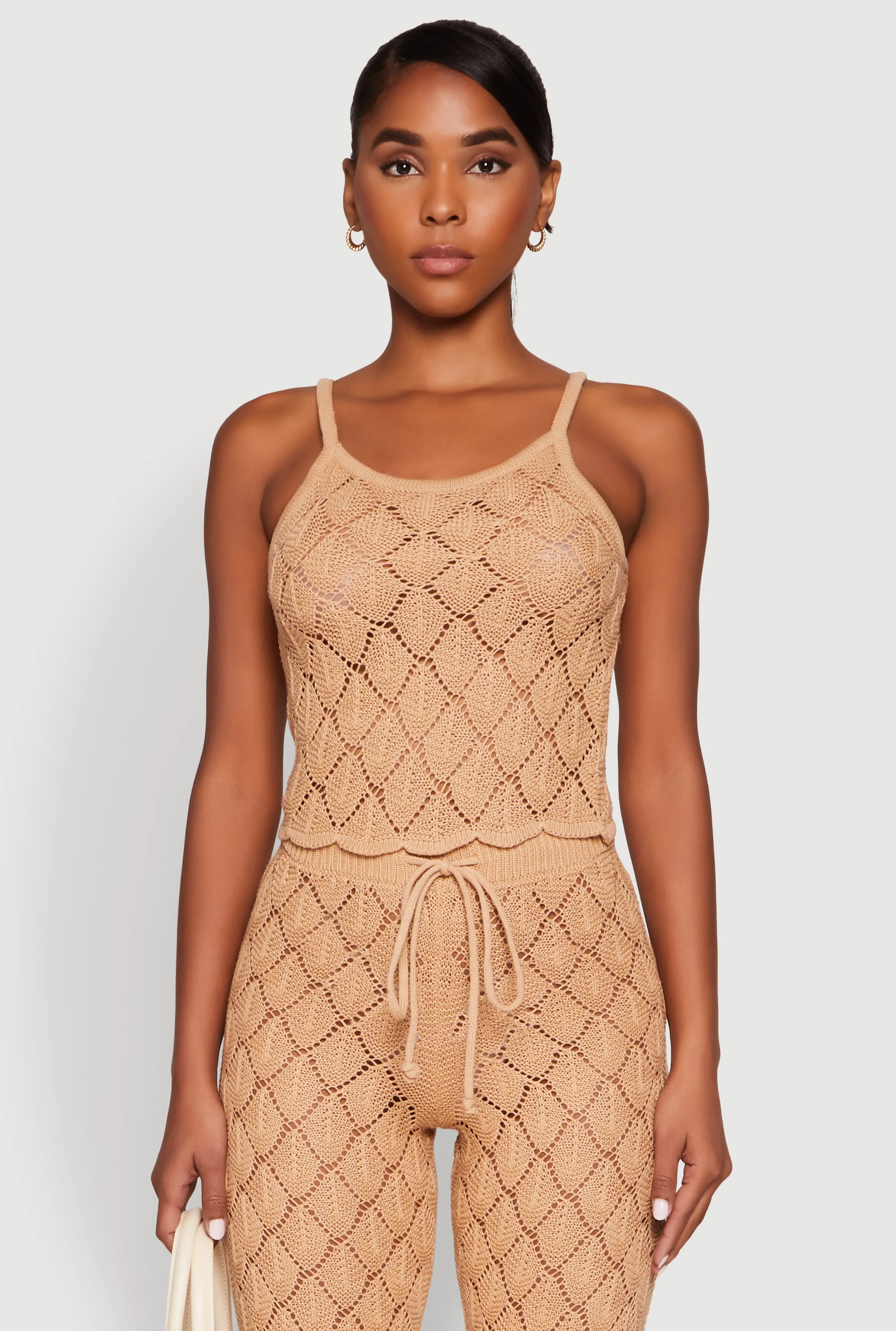 Crochet Diamond Knit Cami sold by Rainbow