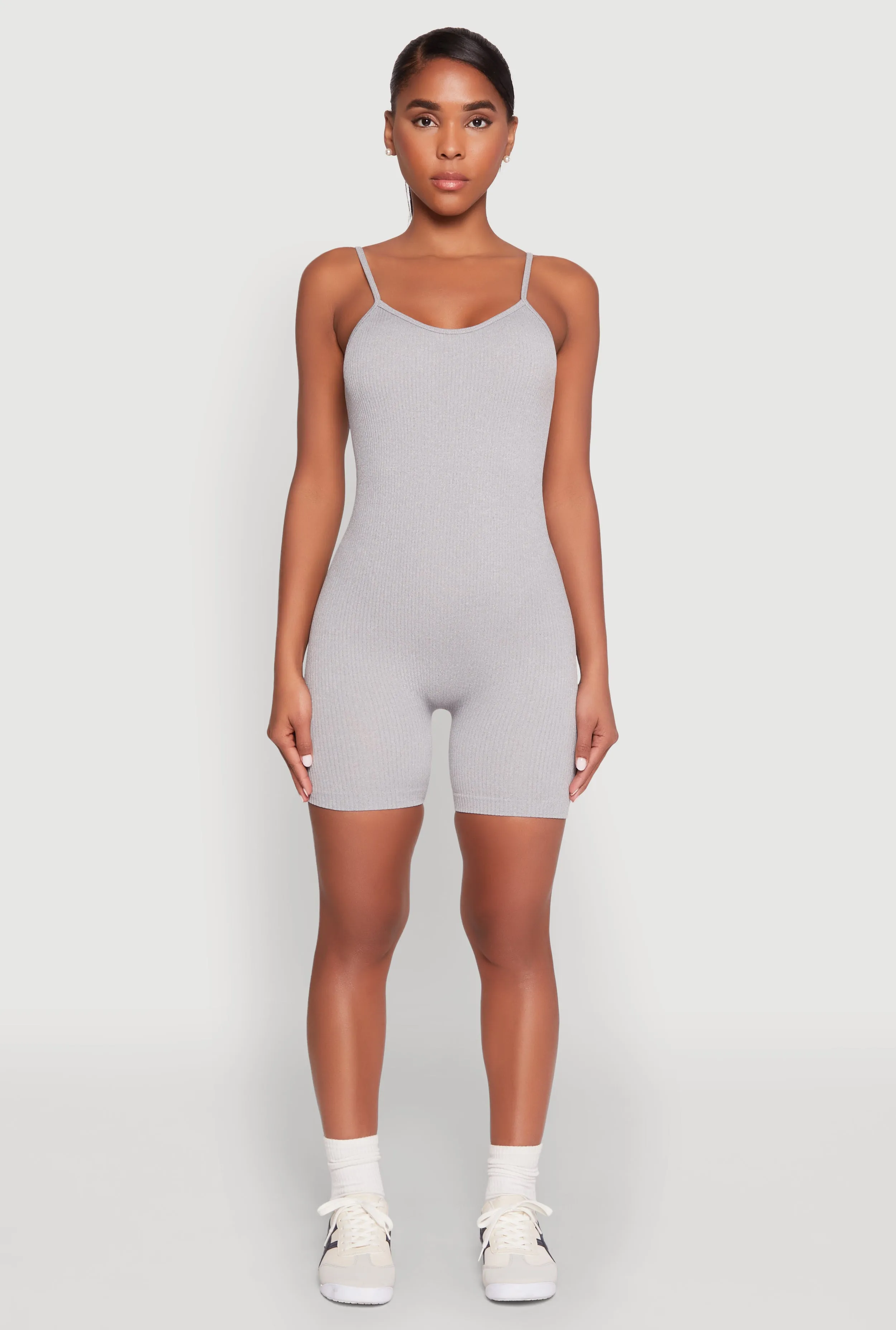 Seamless Scoop Neck Cami Romper sold by Rainbow product image thumbnail 2