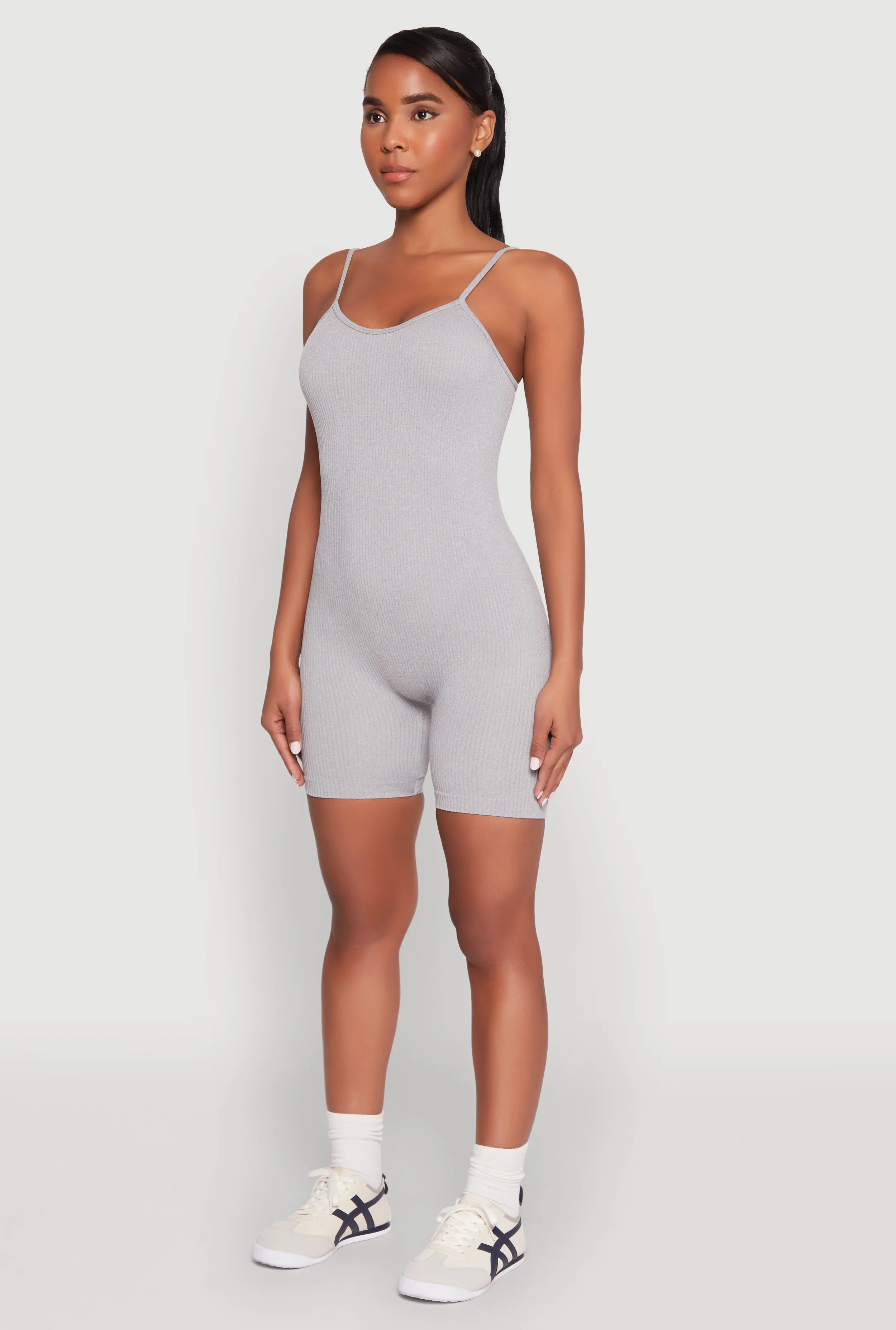 Seamless Scoop Neck Cami Romper sold by Rainbow product image thumbnail 3