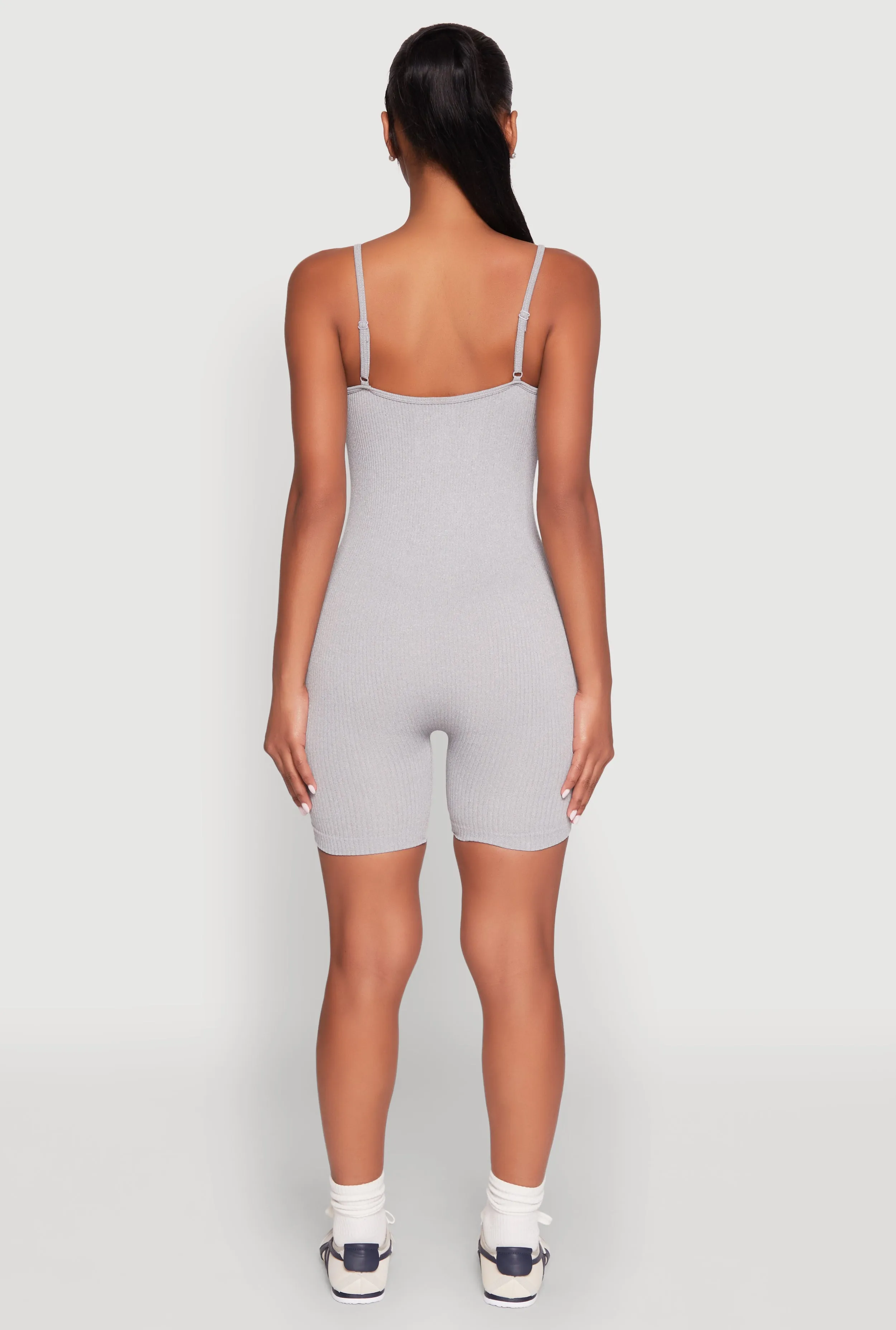 Seamless Scoop Neck Cami Romper sold by Rainbow product image thumbnail 5