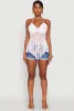 Tie Back Crochet Fringe Halter Top sold by Rainbow
