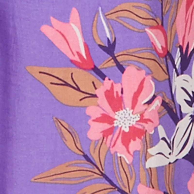 Floral Smocked Tie Front Tube Top sold by Rainbow product image thumbnail 4