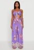 Floral Smocked Tie Front Tube Top sold by Rainbow