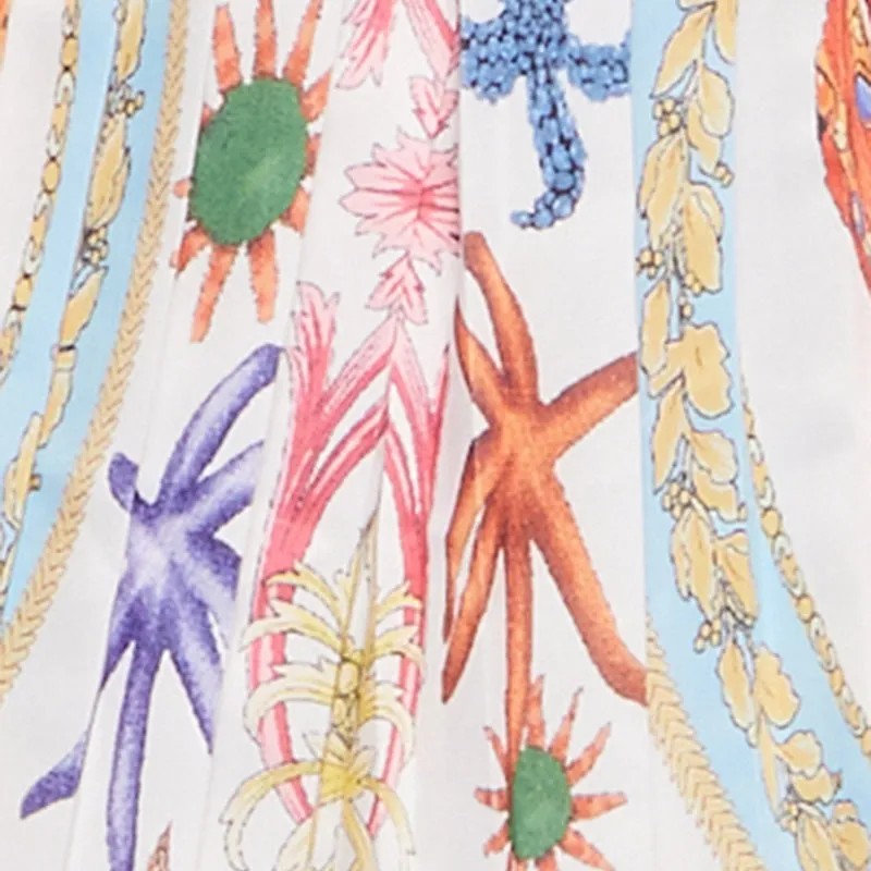 High Waisted Patterned Pleated Skirt sold by Rainbow product image thumbnail 4