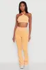 Mineral Wash Seamless Flared Pants sold by Rainbow