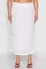 Plus Size Nylon Toggle Drawstring Maxi Skirt sold by Rainbow