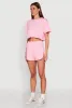 Daisy Short Sleeve Drawstring Hem Crop Top sold by Rainbow