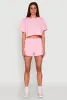 Daisy Short Sleeve Drawstring Hem Crop Top sold by Rainbow
