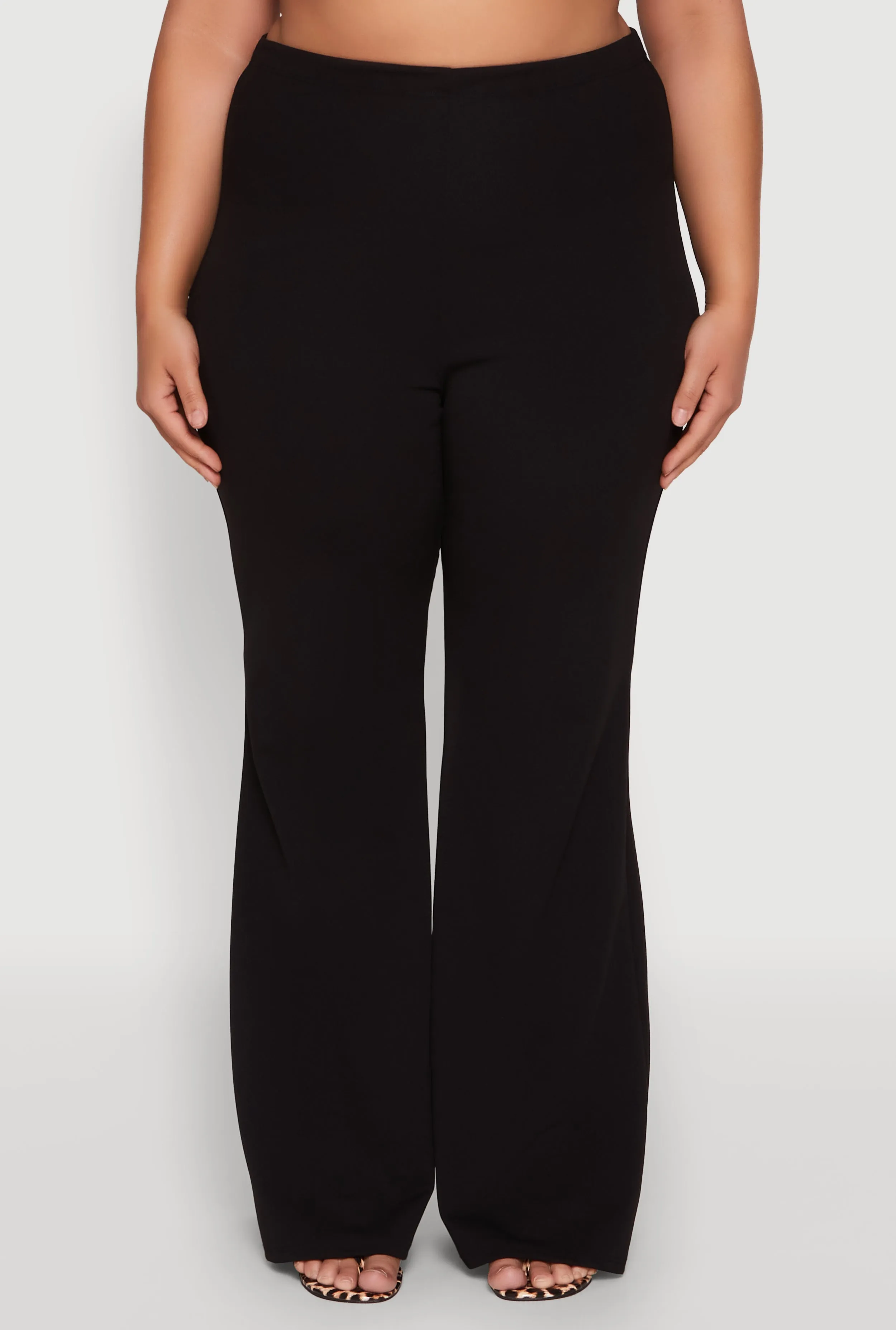 Plus Size High Waisted Flared Pants sold by Rainbow product image thumbnail 3