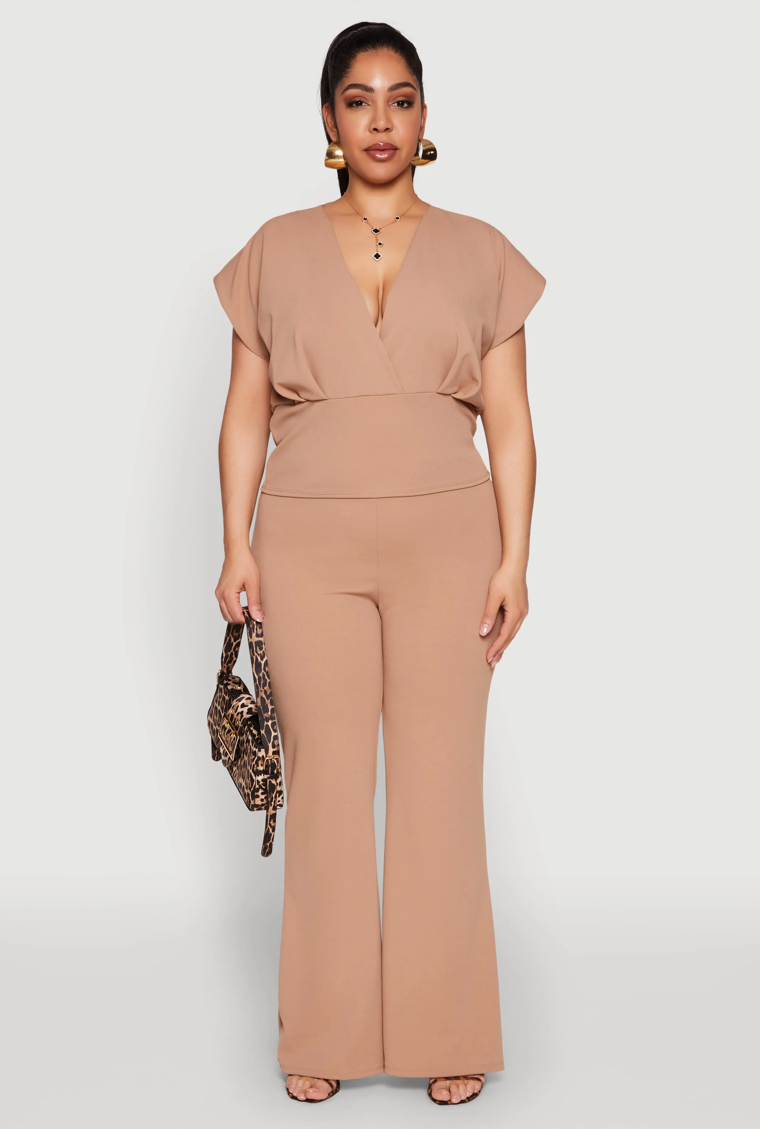 Plus Size Faux Wrap Top sold by Rainbow product image thumbnail 3