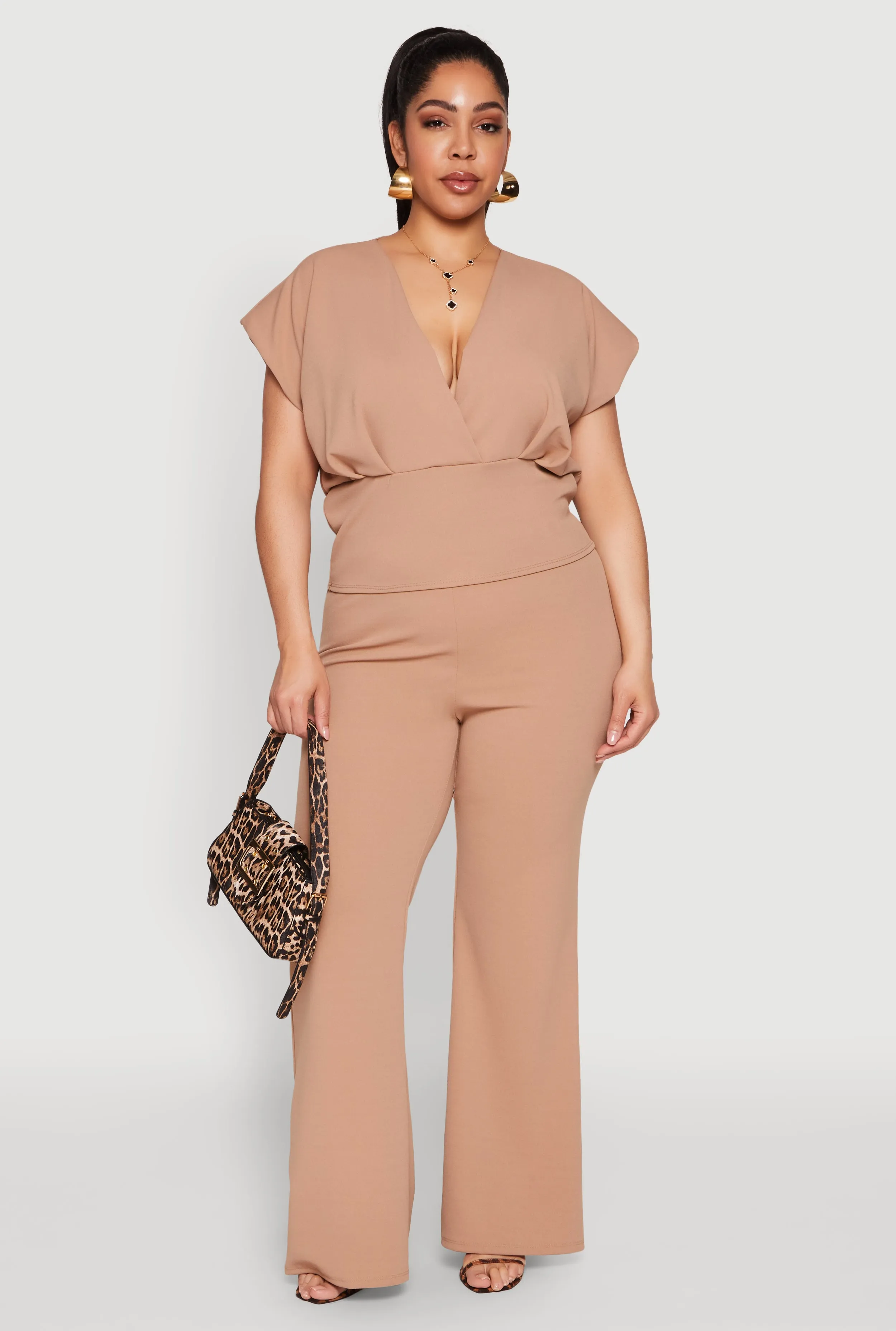 Plus Size Faux Wrap Top sold by Rainbow product image thumbnail 2