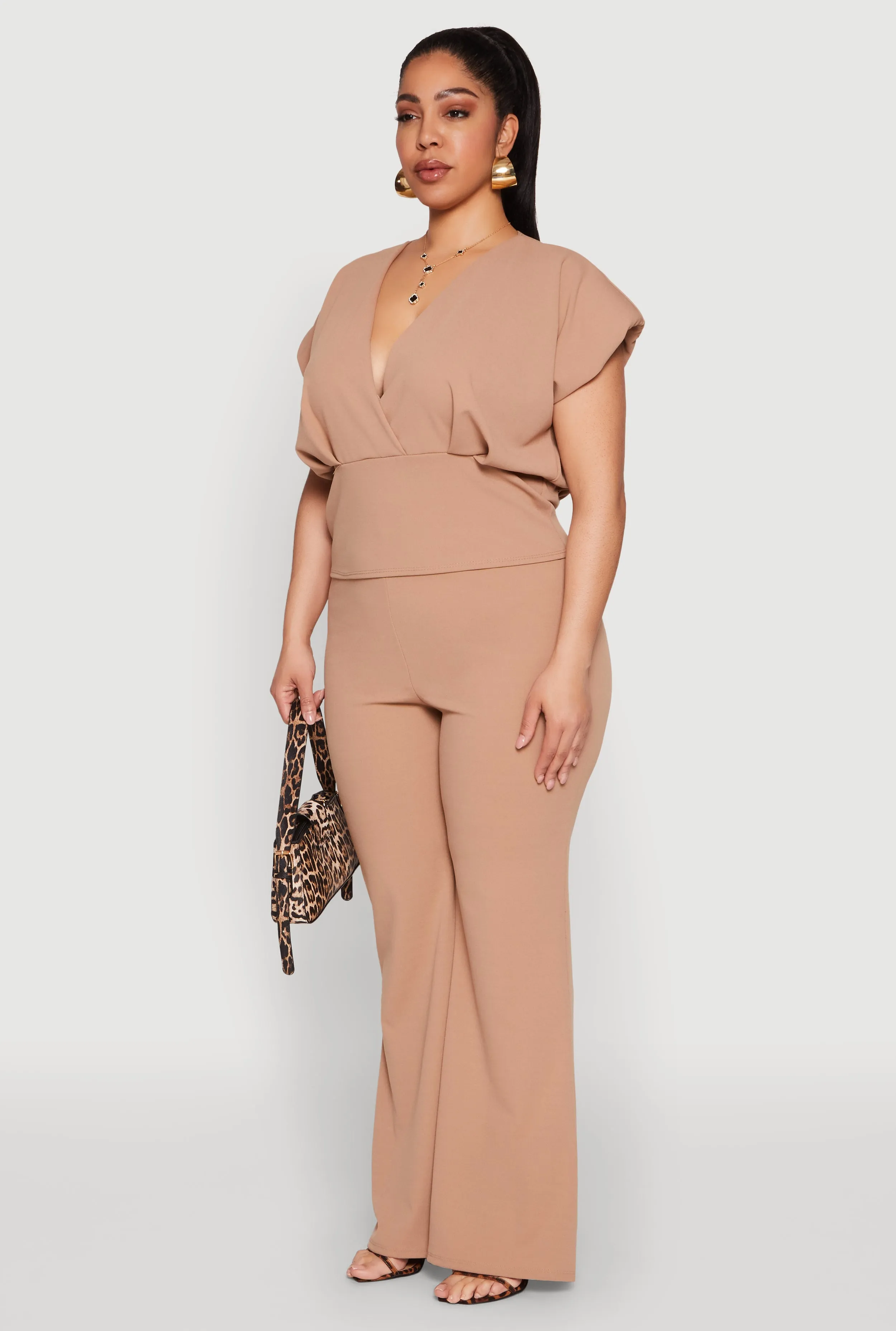 Plus Size Faux Wrap Top sold by Rainbow product image thumbnail 5