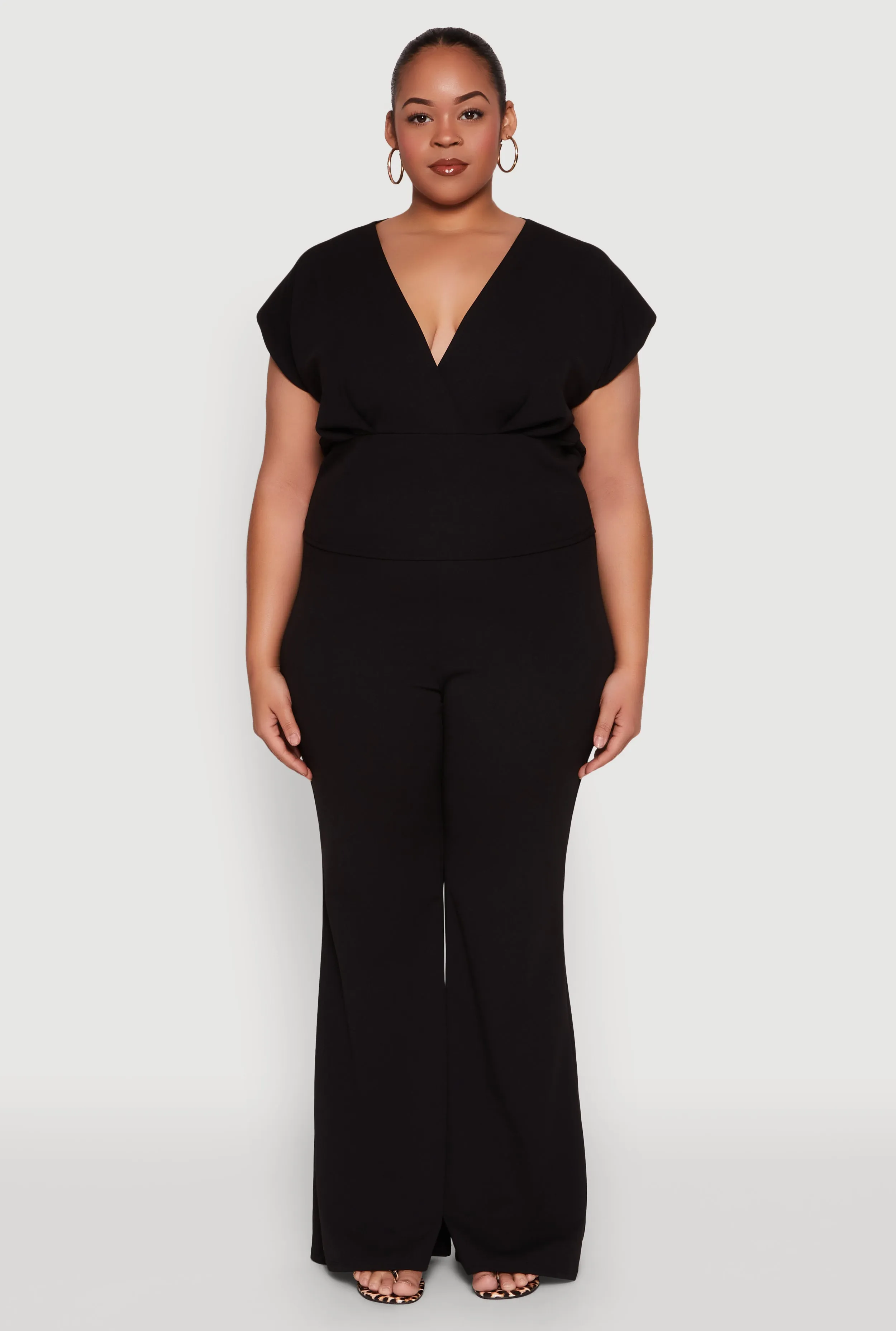 Plus Size Faux Wrap Top sold by Rainbow product image thumbnail 3