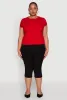 Plus Size Short Sleeve Crew Neck Tee sold by Rainbow