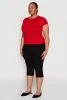 Plus Size Short Sleeve Crew Neck Tee sold by Rainbow
