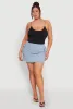 Plus Size Daisy Denim Cargo Skirt sold by Rainbow