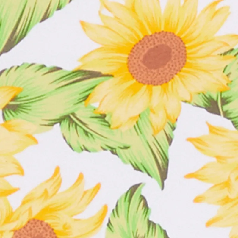 Sunflower Print Shift Dress sold by Rainbow product image thumbnail 4