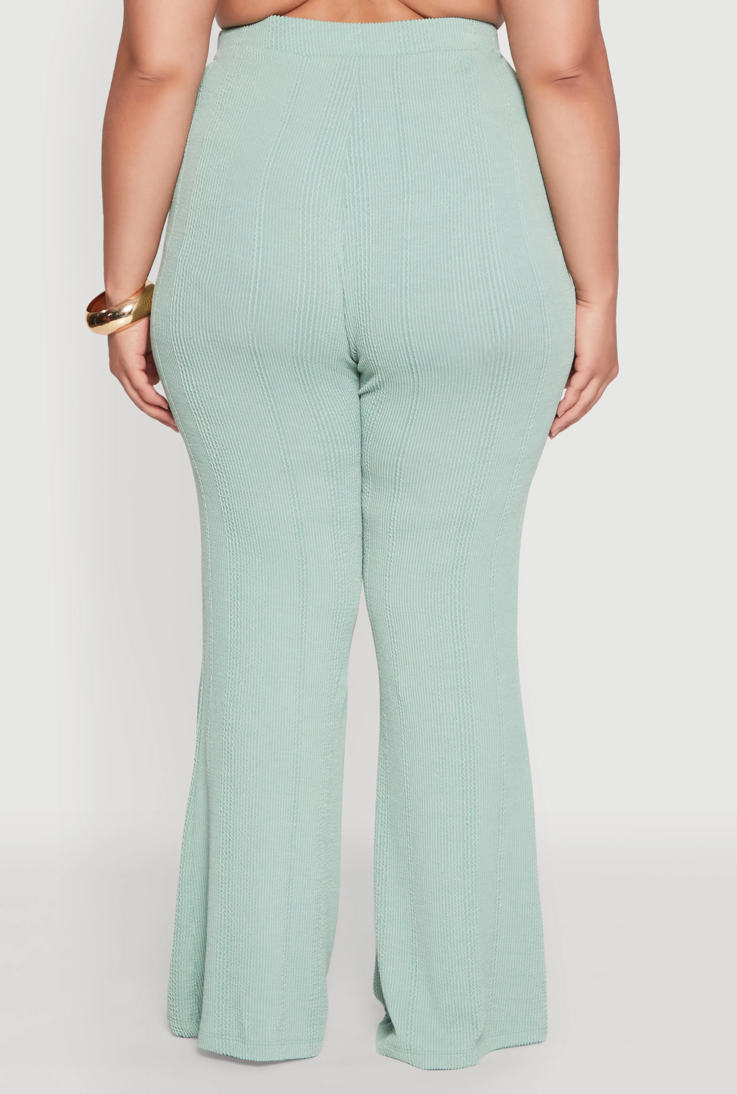 Plus Size Shadow Stripe Flared Pants sold by Rainbow product image thumbnail 5