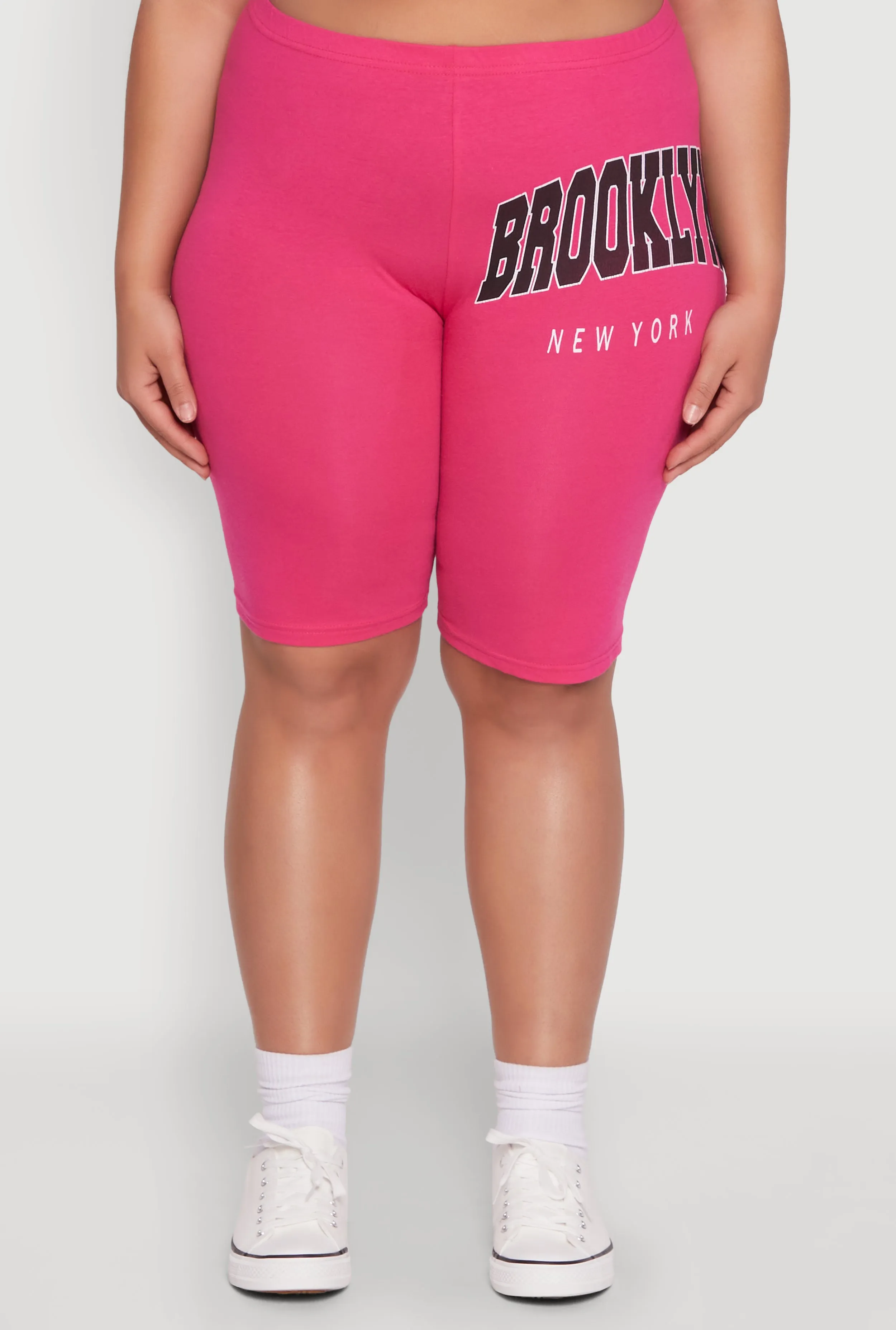 Plus Size Brooklyn New York Biker Shorts sold by Rainbow product image thumbnail 5