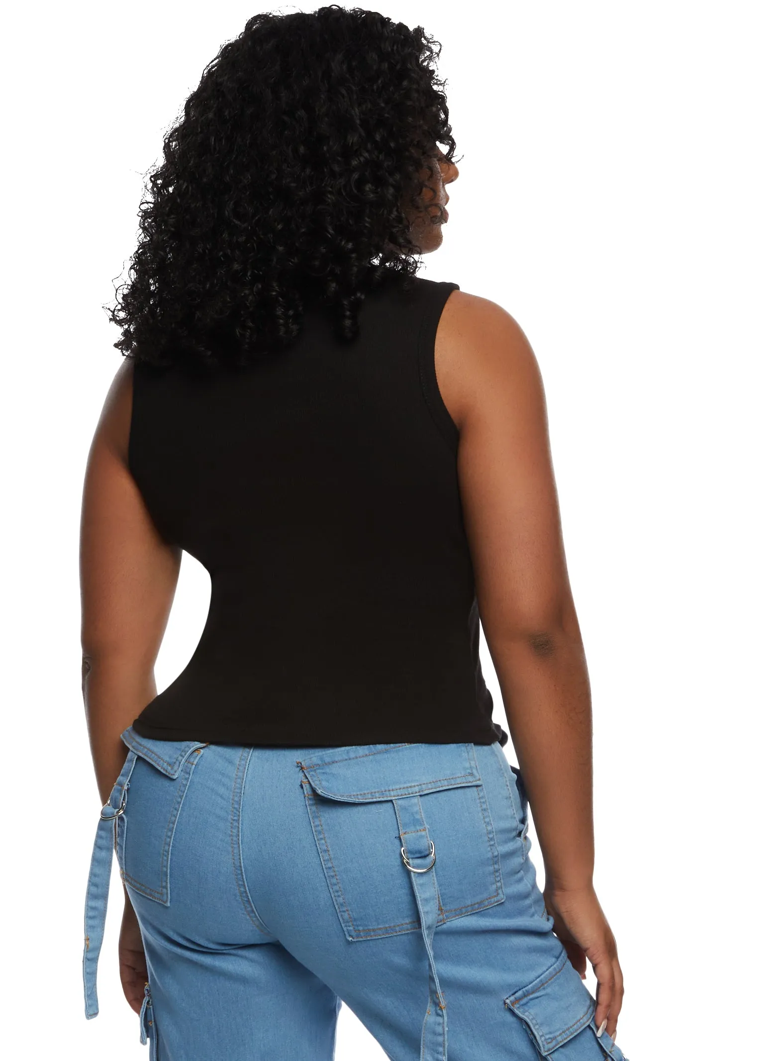 Basic Rib Tank Top sold by Rainbow product image thumbnail 3