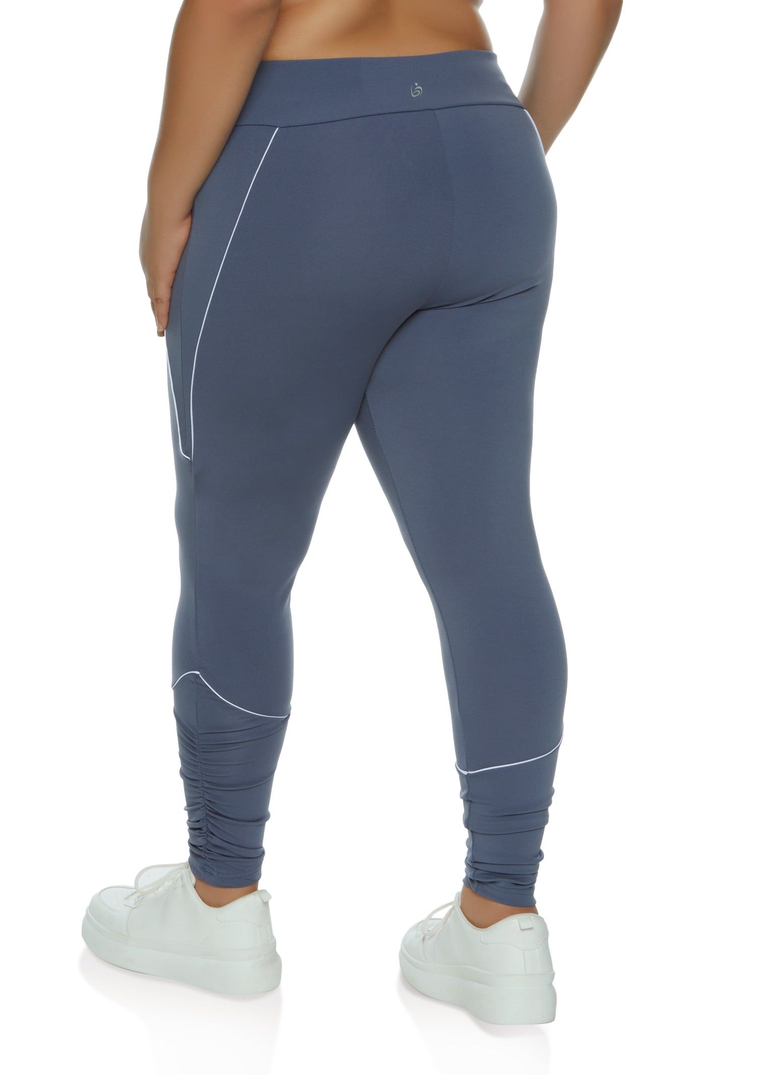 Plus Size Contrast Piping Leggings sold by Rainbow product image thumbnail 3