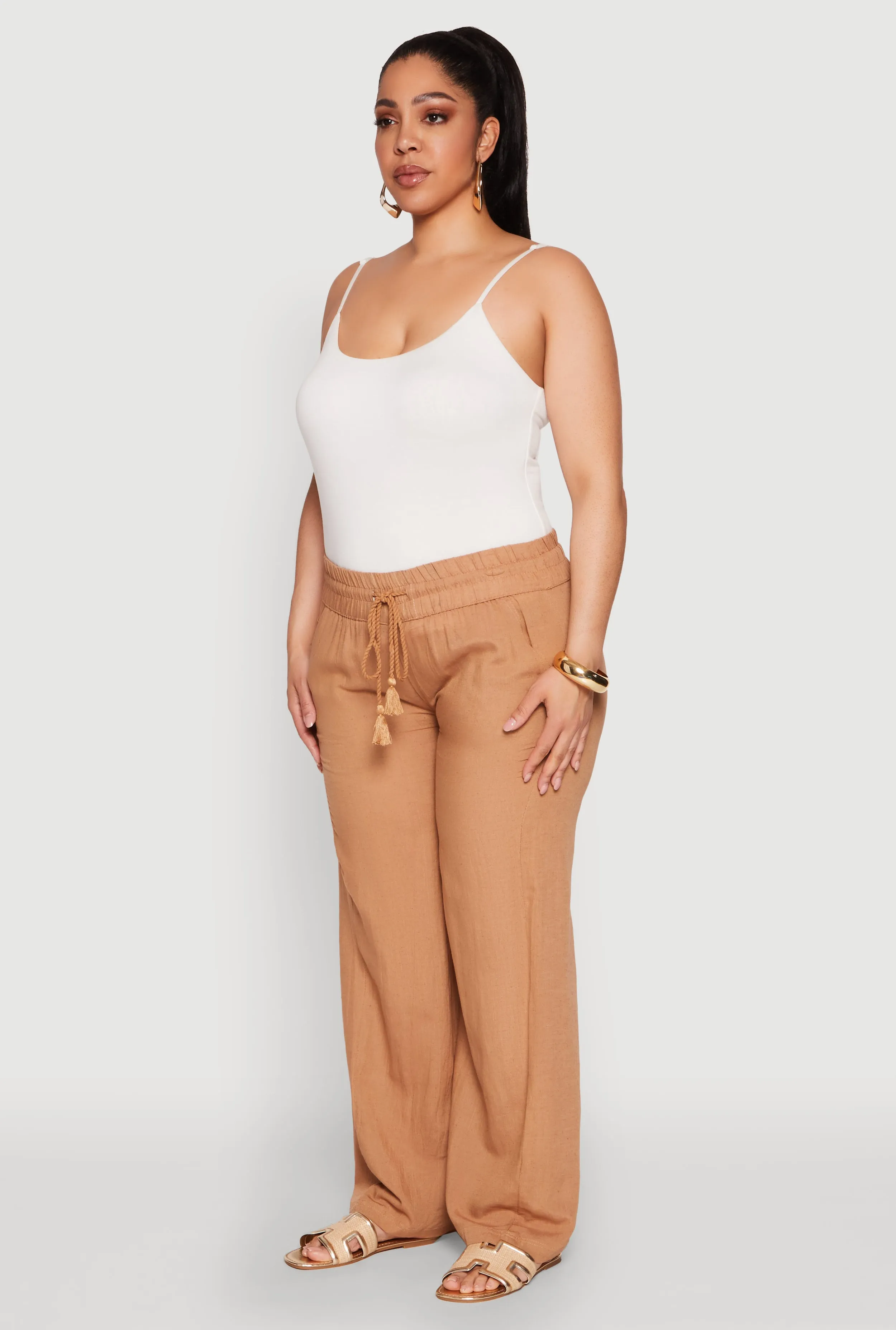 Plus Size Tassel Drawstring Pants sold by Rainbow product image thumbnail 3