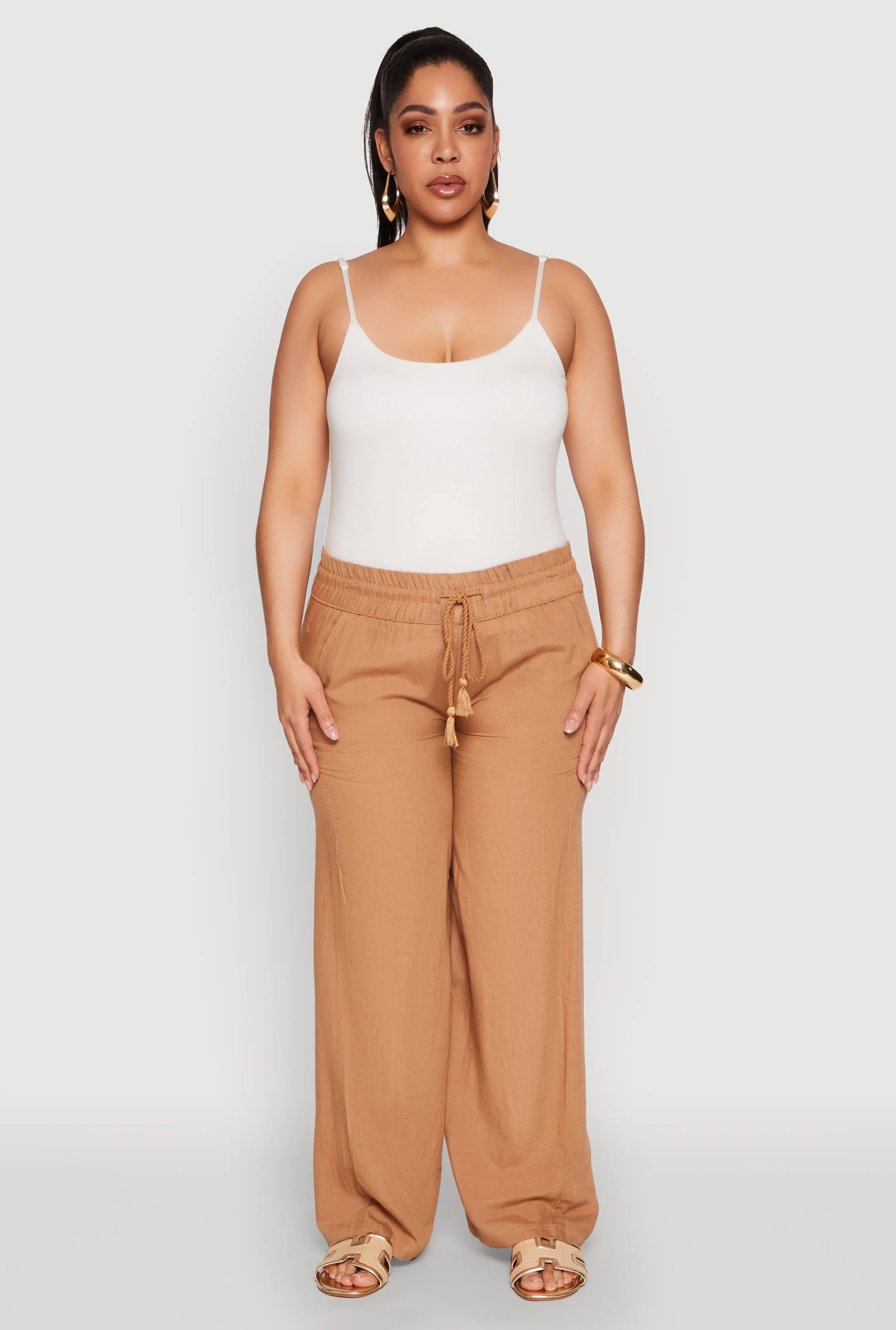 Plus Size Tassel Drawstring Pants sold by Rainbow product image thumbnail 2