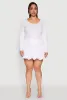 Plus Size Bubble Hem Mini Skirt sold by Rainbow