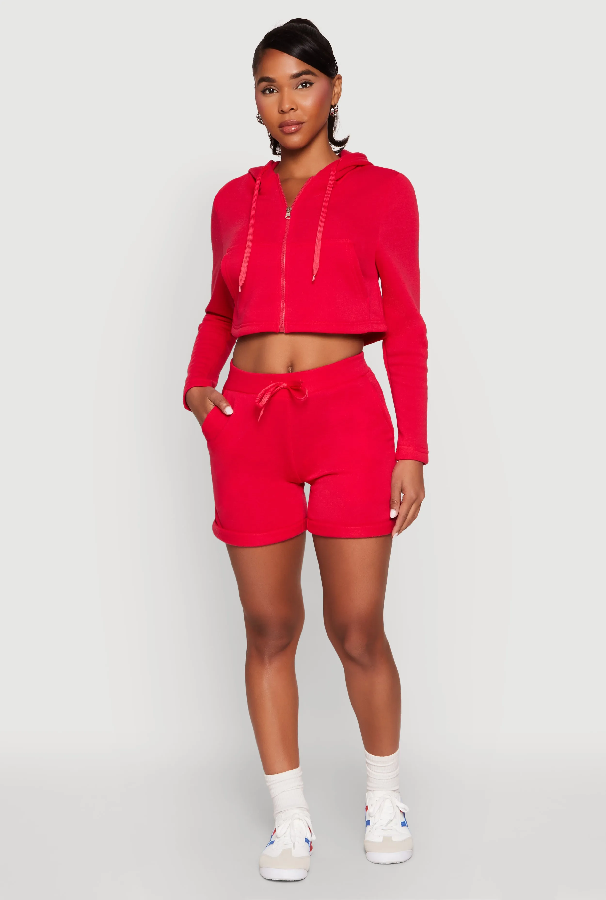 Fleece Lined Zip Front Hooded Sweatshirt sold by Rainbow product image thumbnail 2