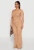 Plus Size Crochet Diamond Knit Cami sold by Rainbow