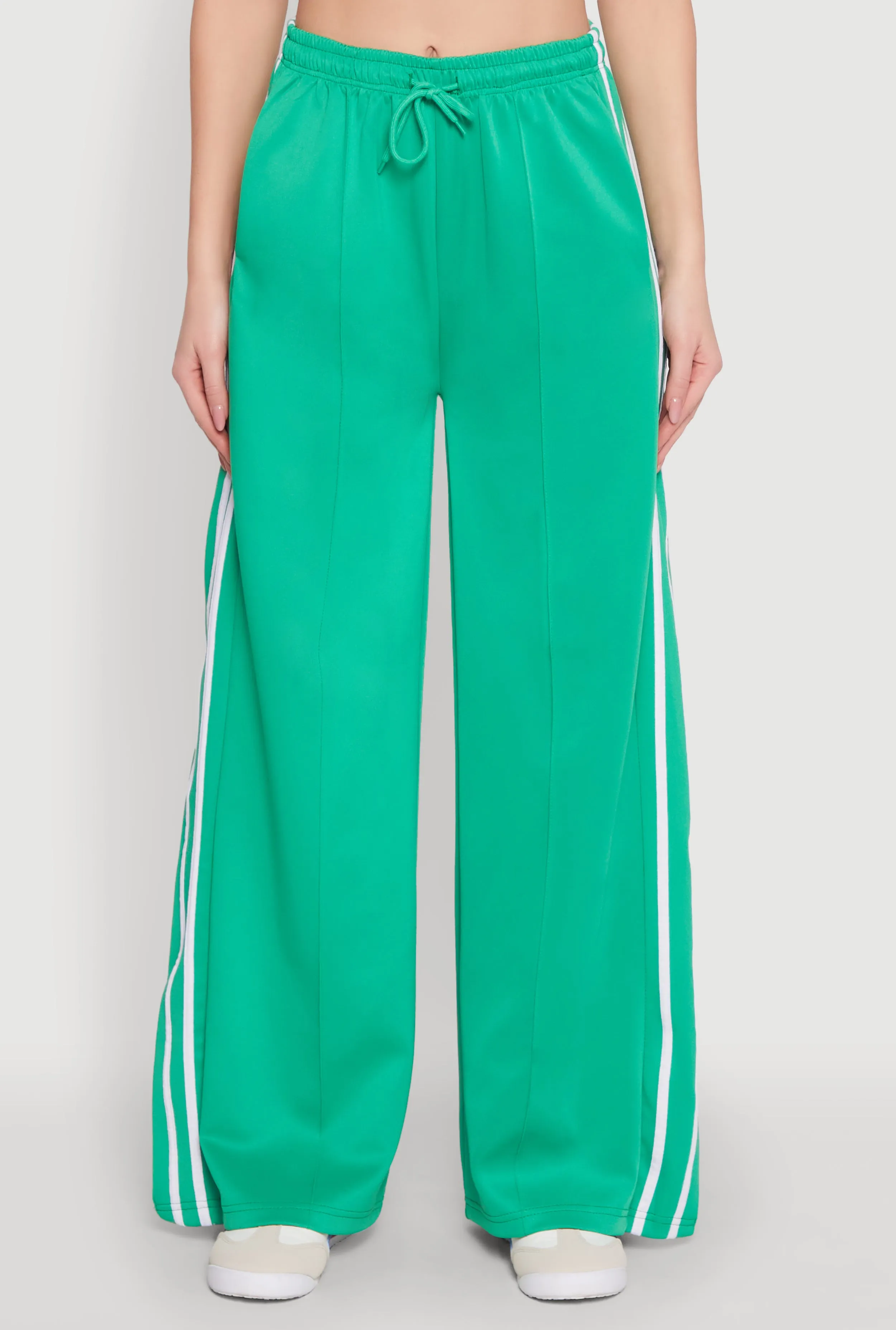 Pintuck Varsity Stripe Side Slit Pants sold by Rainbow product image thumbnail 5