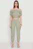 Smock Waist Cargo Joggers sold by Rainbow