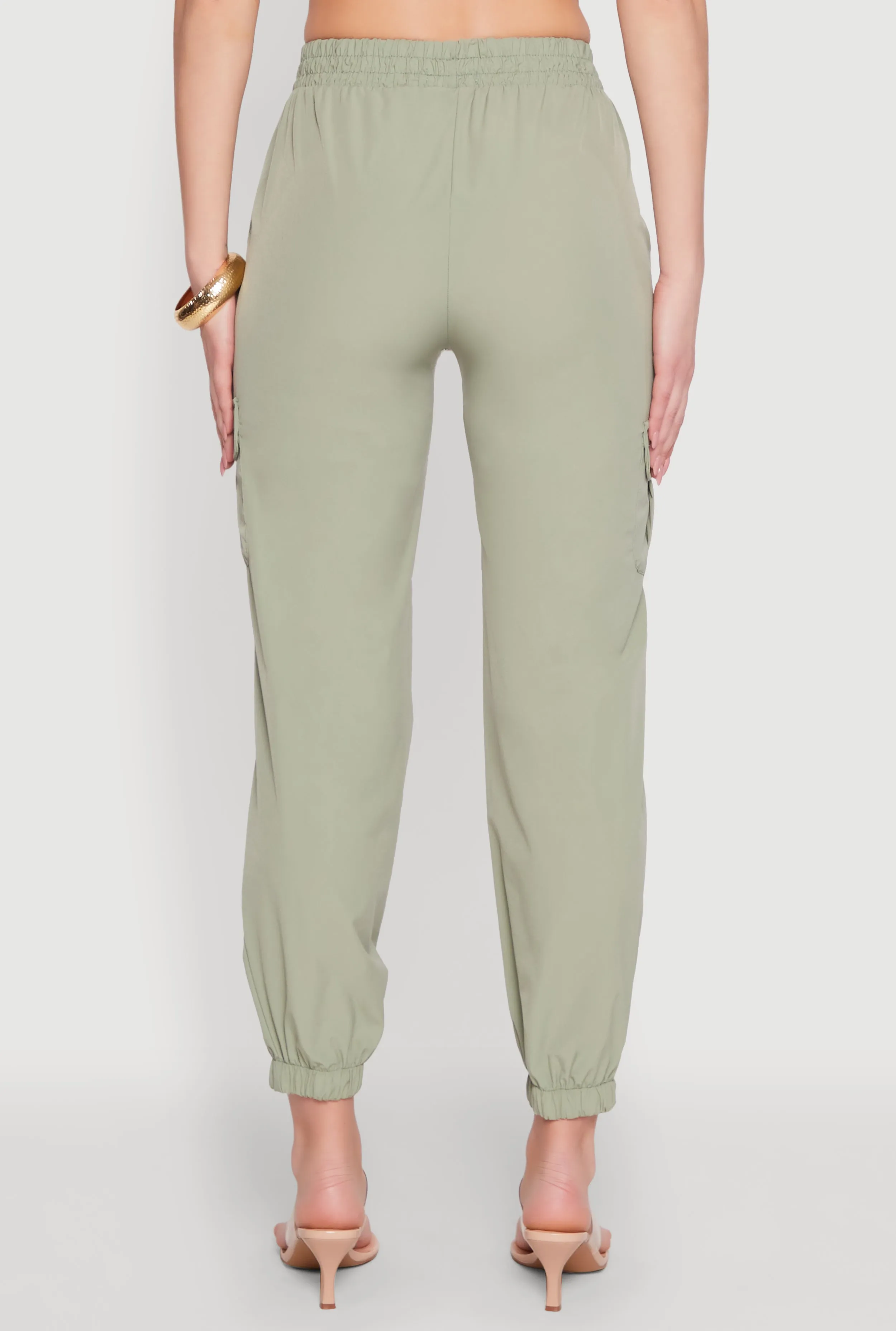 Smock Waist Cargo Joggers sold by Rainbow product image thumbnail 5