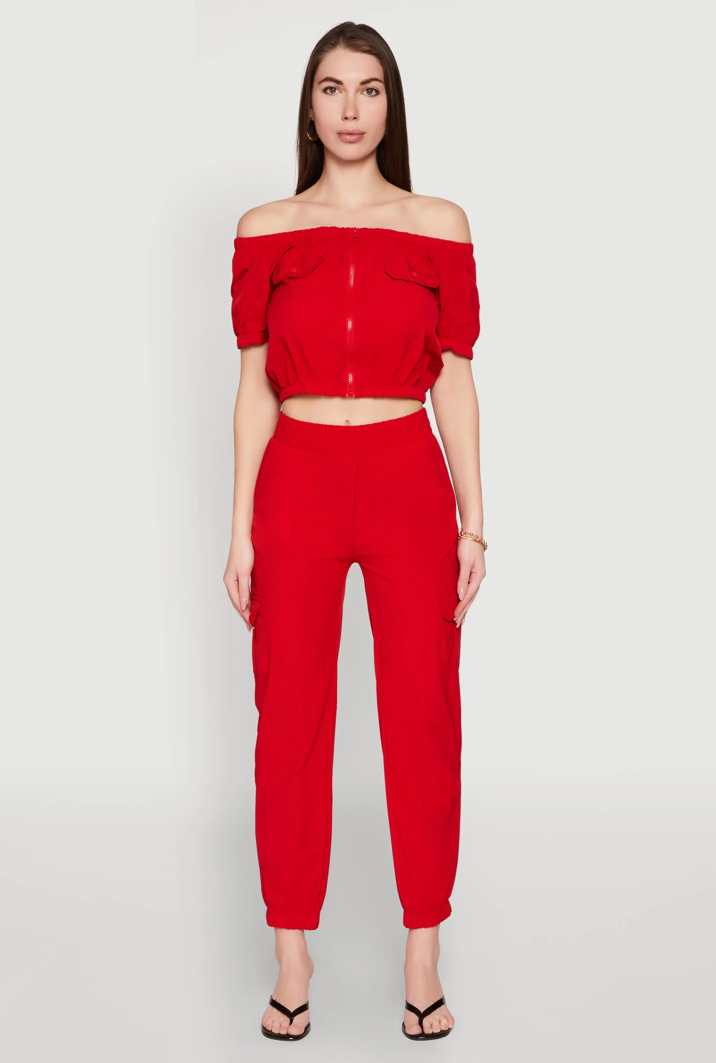 Smock Waist Cargo Joggers sold by Rainbow product image thumbnail 2