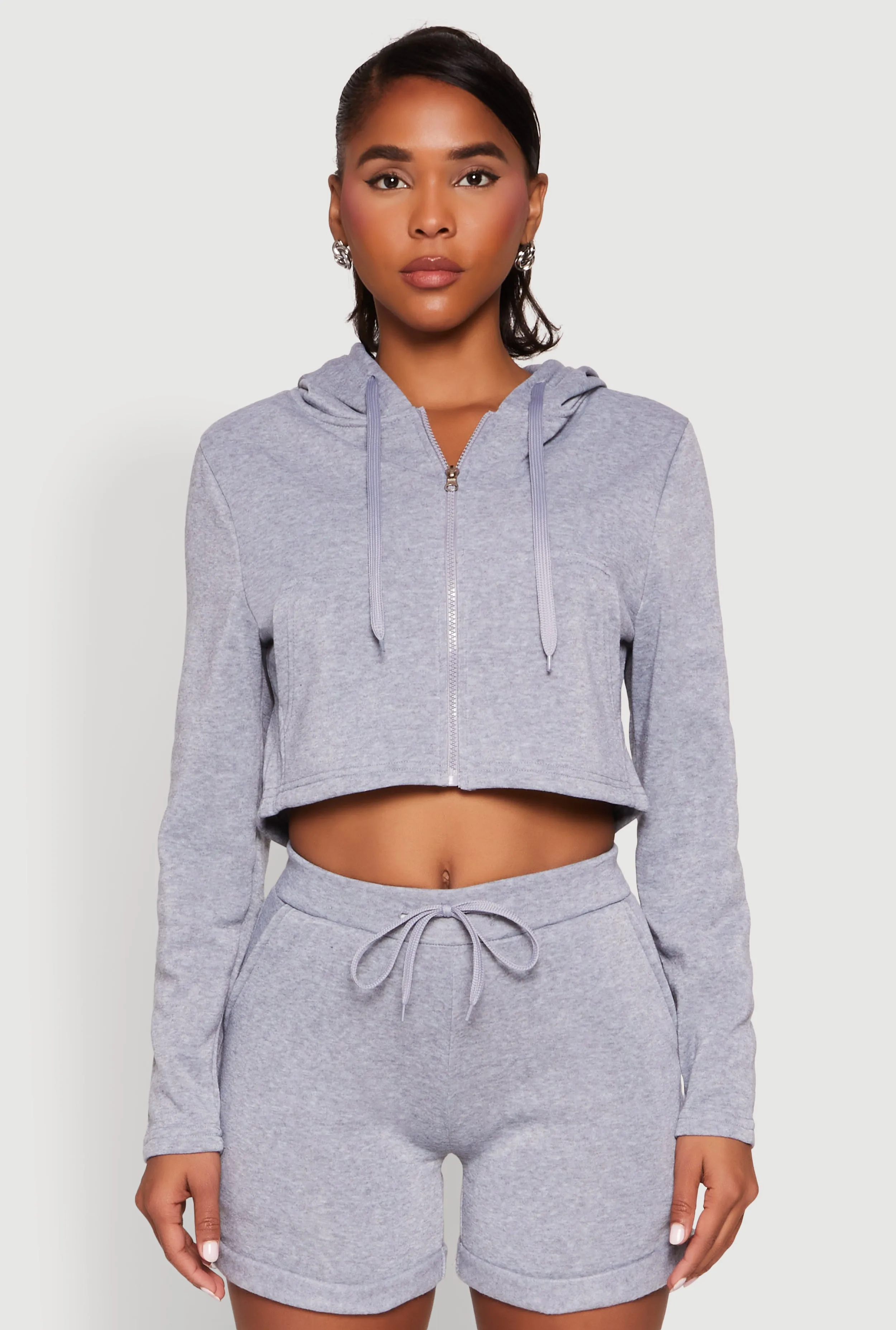 Fleece Lined Zip Front Hooded Sweatshirt sold by Rainbow