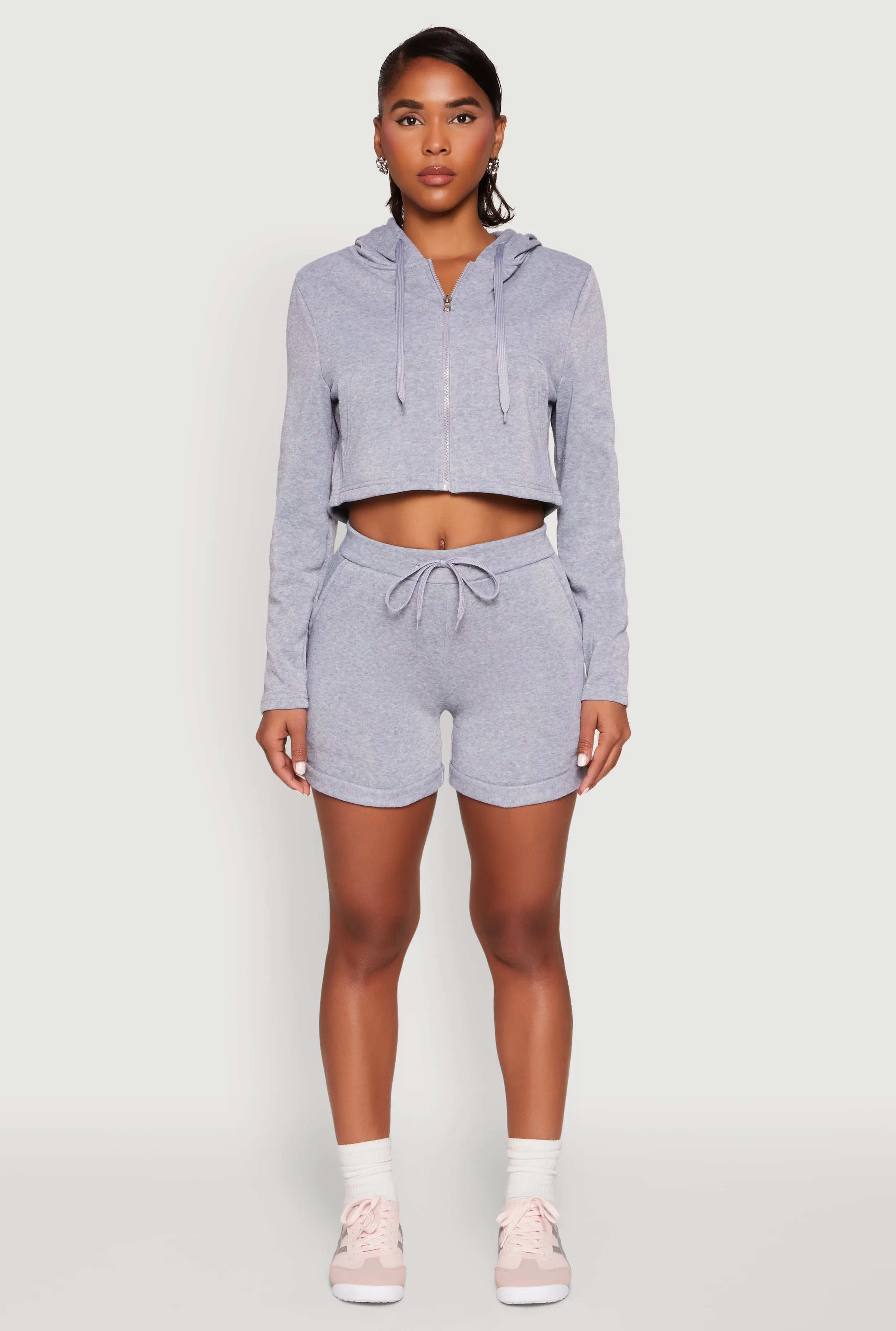 Fleece Lined Zip Front Hooded Sweatshirt sold by Rainbow product image thumbnail 3