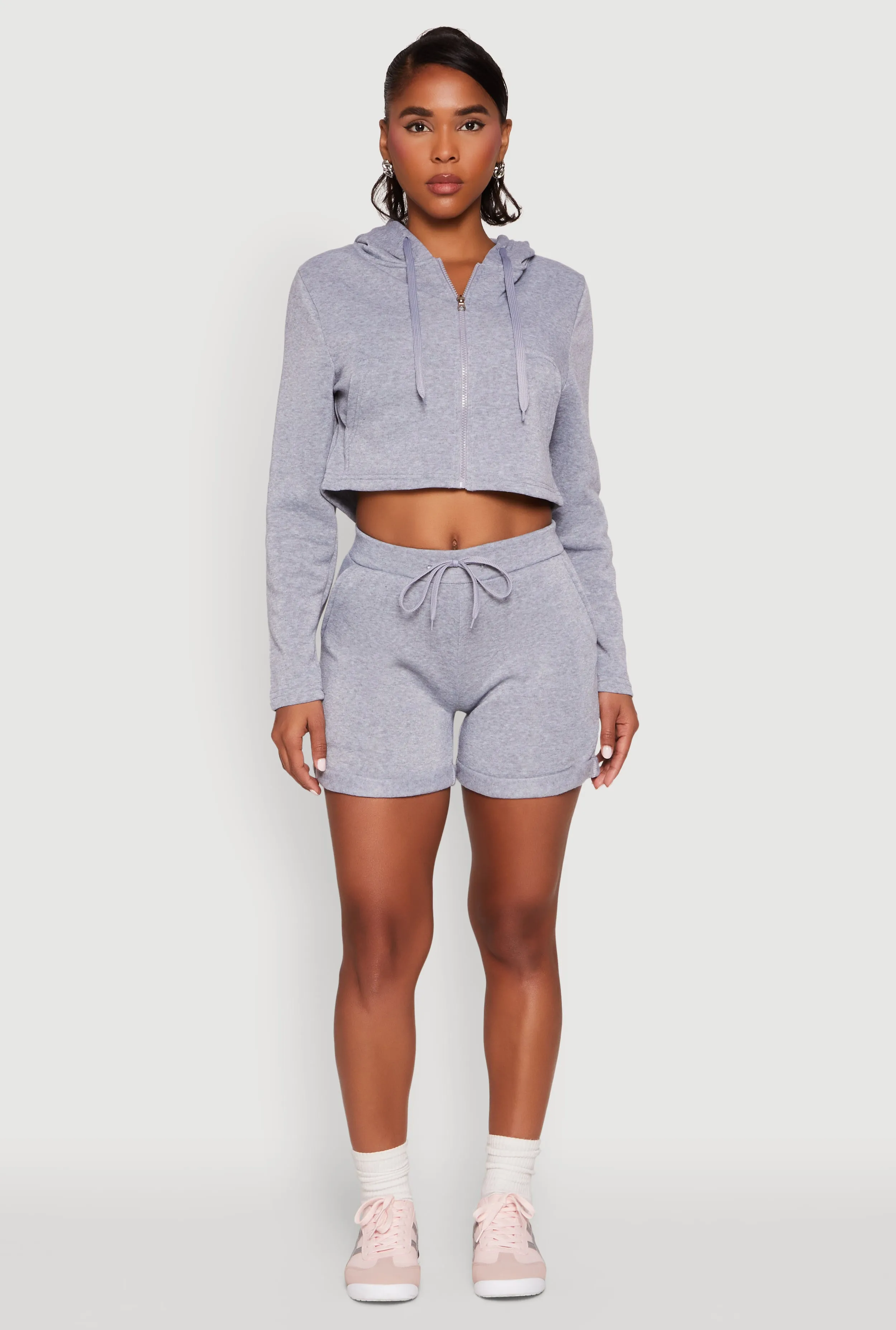 Fleece Lined Zip Front Hooded Sweatshirt sold by Rainbow product image thumbnail 2