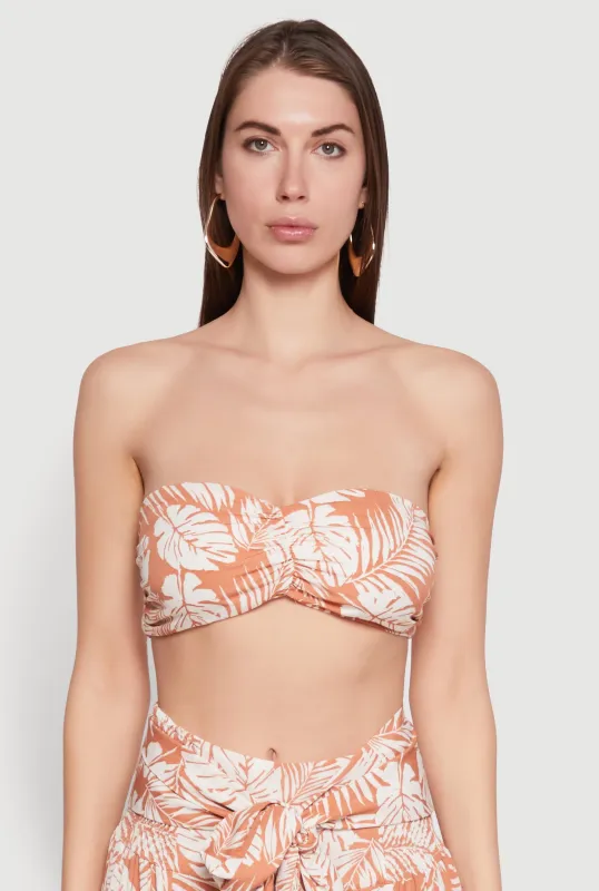 Ruched Front Bandeau Top sold by Rainbow