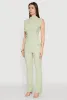 Asymmetrical Hem Cap Sleeve Top sold by Rainbow
