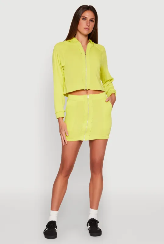 Fleece Lined Zip Front Skirt sold by Rainbow