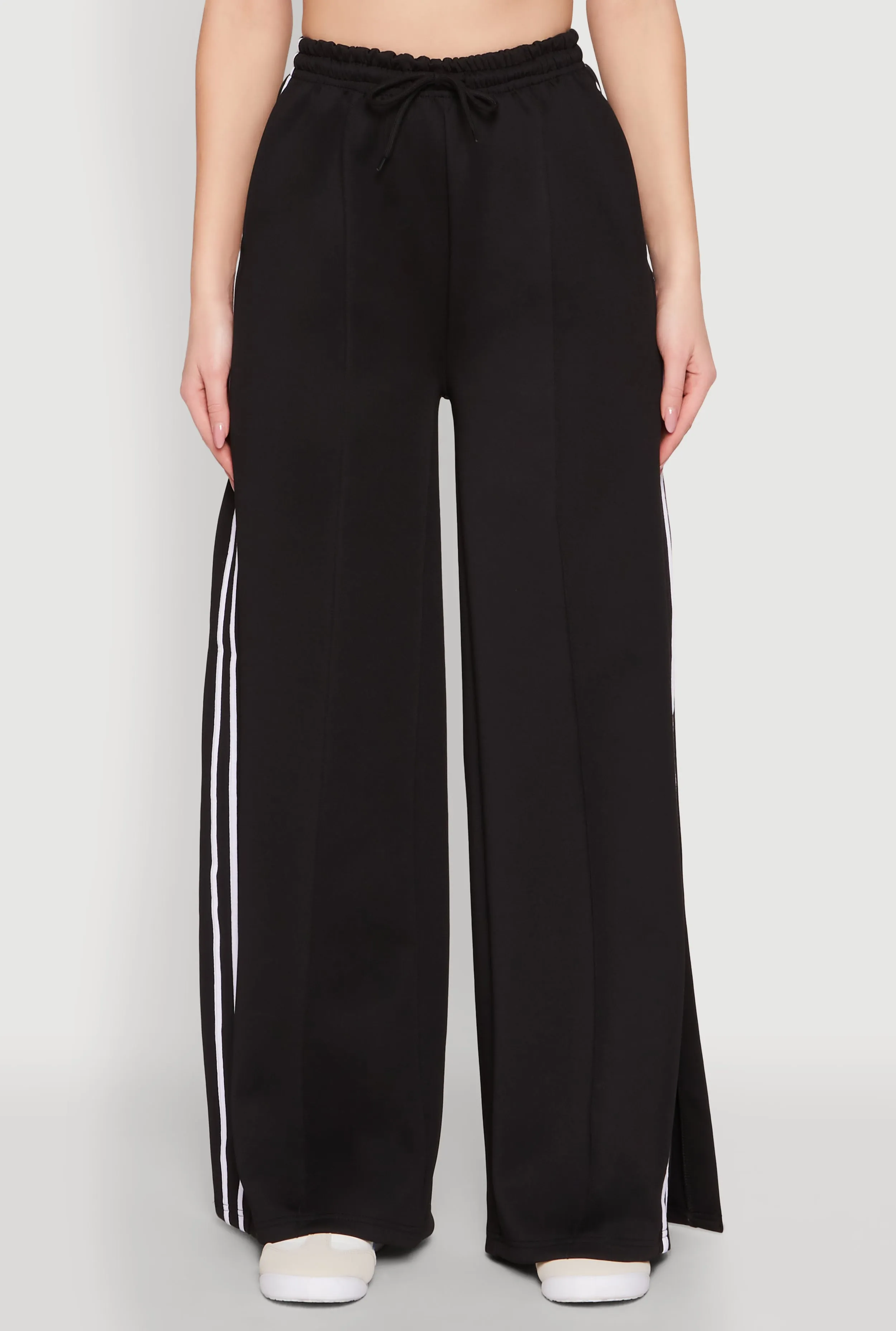 Pintuck Varsity Stripe Side Slit Pants sold by Rainbow product image thumbnail 5