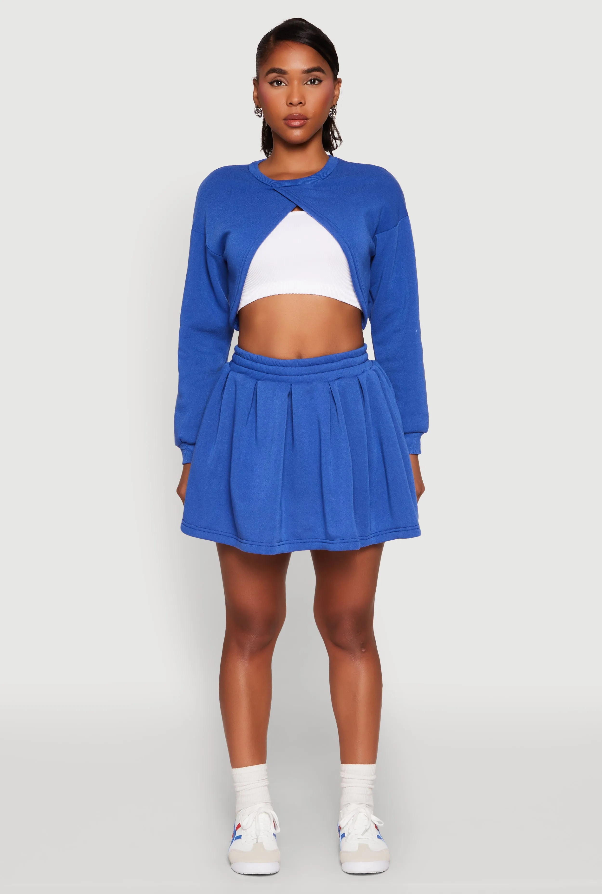 Smocked High Waisted Pleated Skort sold by Rainbow product image thumbnail 2